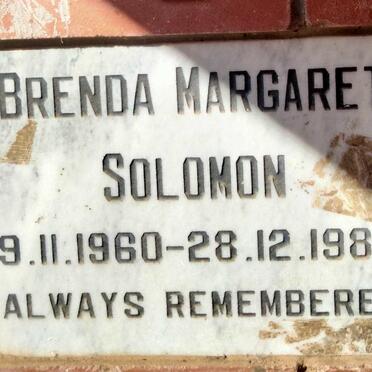 SOLOMON Brenda Margaret 1960-1989