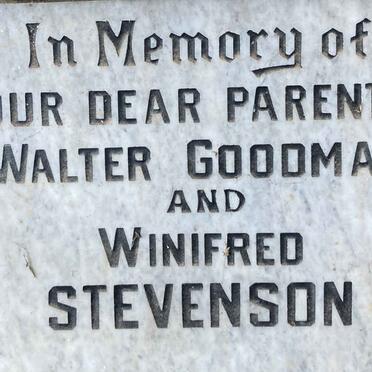STEVENSON Walter Goodman & Winifred