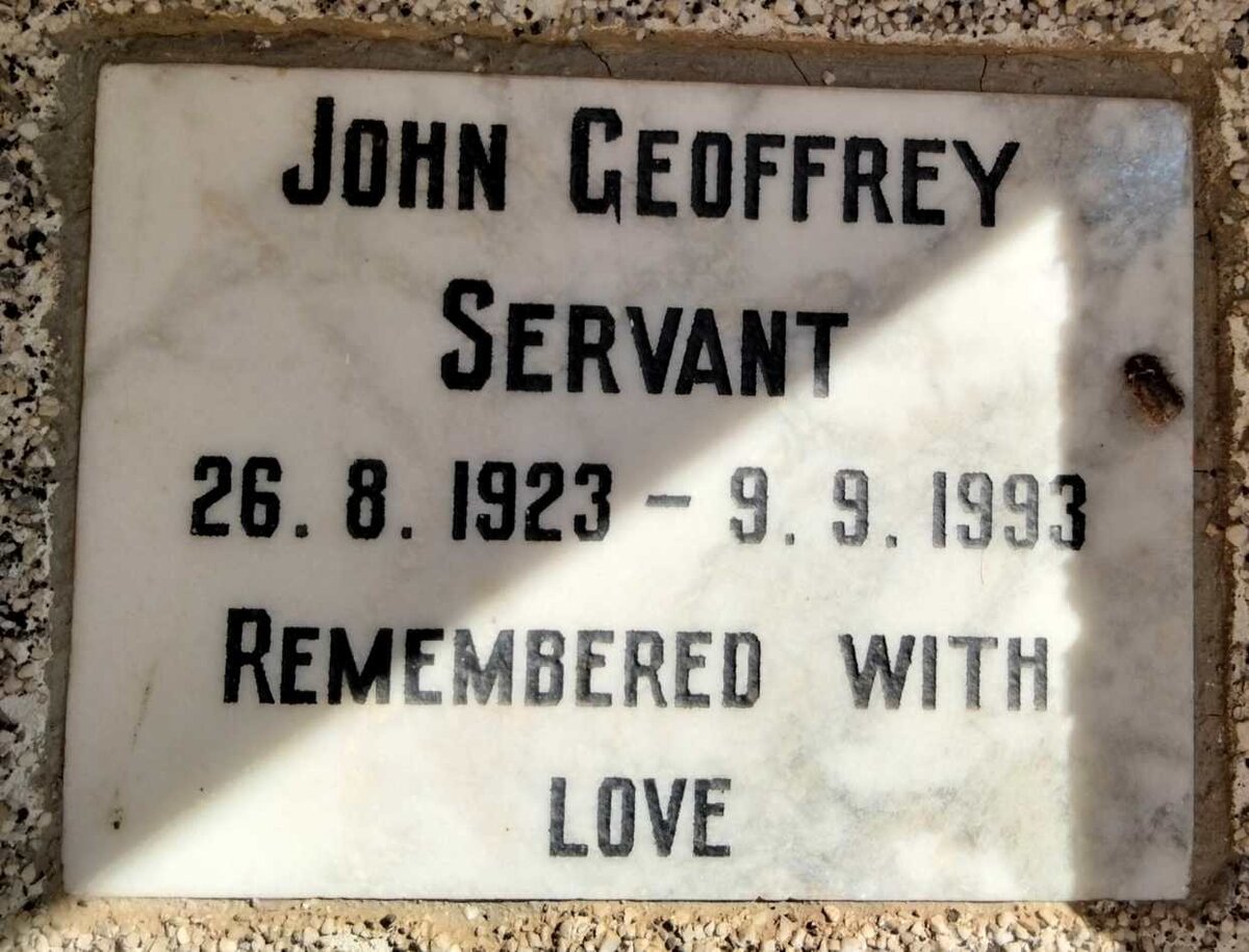SERVANT John Geoffrey 1923-1993