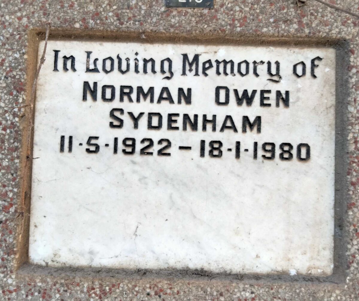SYDENHAM Norman Owen 1922-1980
