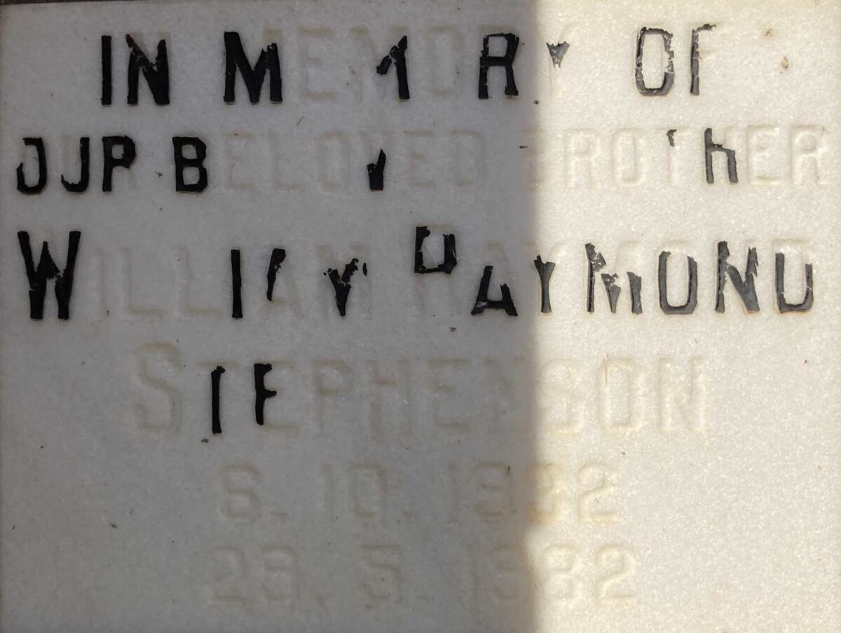 STEPHENSON William Raymond 1932-1982