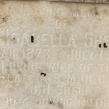 SHELL Isabella 1873-1968