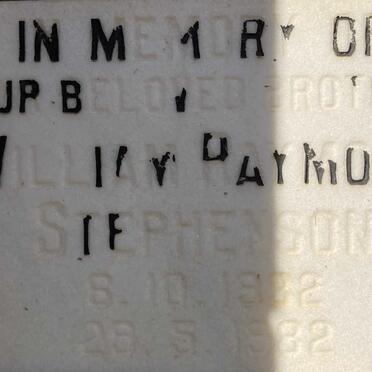 STEPHENSON William Raymond 1932-1982