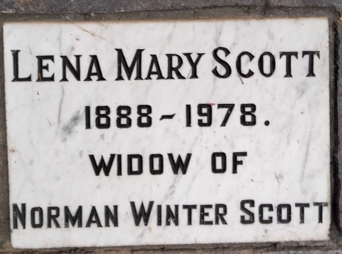 SCOTT Lena Mary 1888-1978