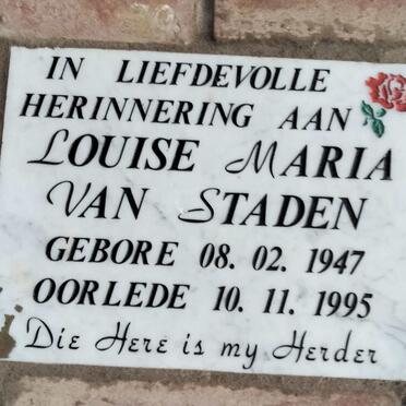 STADEN Louise Maria, van 1947-1995