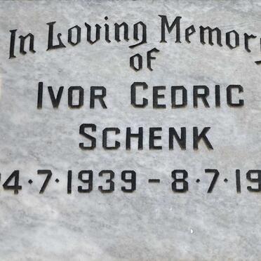 SCHENK Ivor Cedric 1939-1982