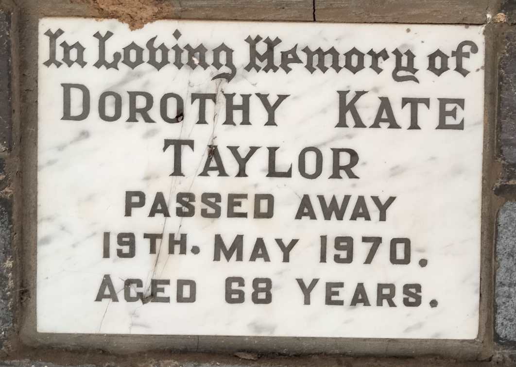 TAYLOR Dorothy Kate -1970