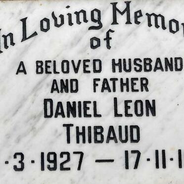 THIBAUD Daniel Leon 1927-1984