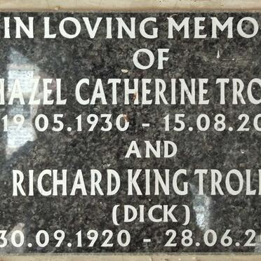 TROLLIP Richard King 1920-2007 & Hazel Catherine 1930-2002