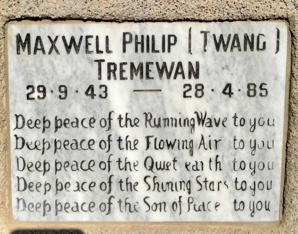 TREMEWAN Maxwell Philip 1943-1985