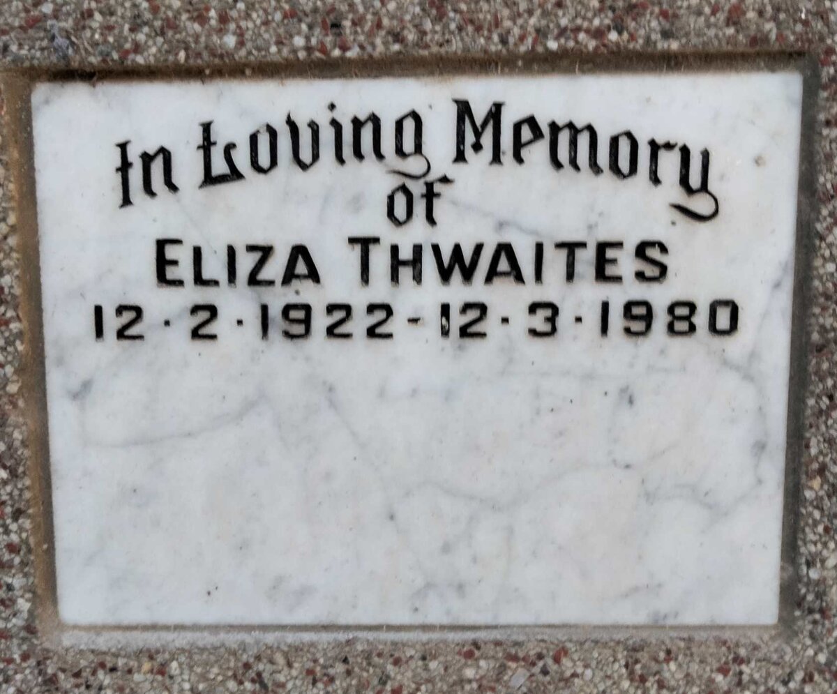 THWAITES Eliza 1922-1980