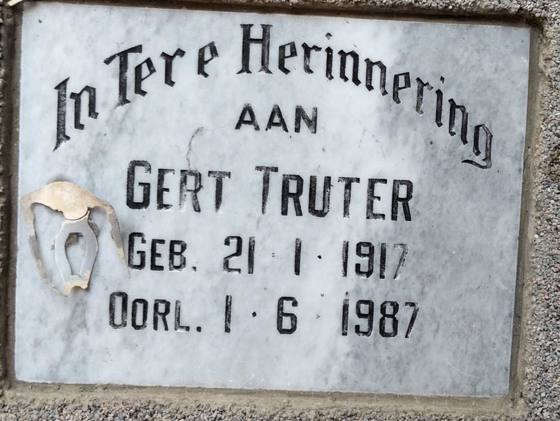 TRUTER Gert 1917-1987