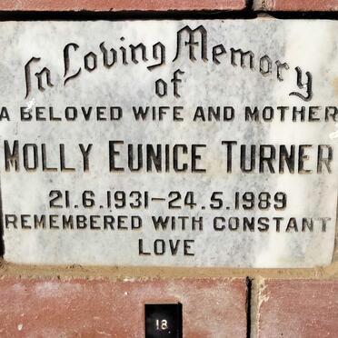 TURNER Molly Eunice 1931-1989