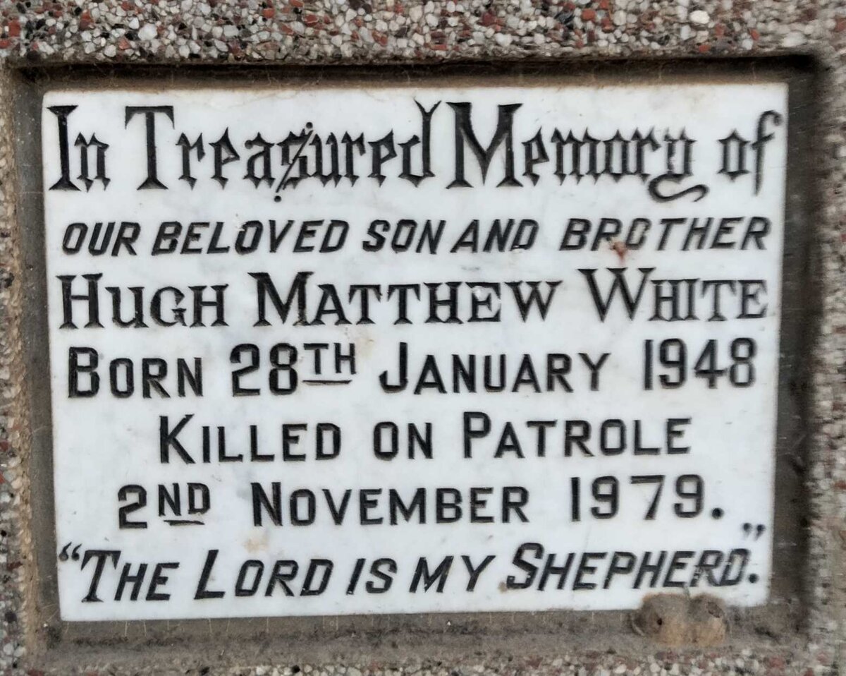 WHITE Hugh Matthew 1948-1979