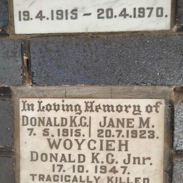 WOYCIEH K.G. 1915-1969 & Jane M. 1923-1969 :: WOYCIEH Donald K.G. 1947-1969
