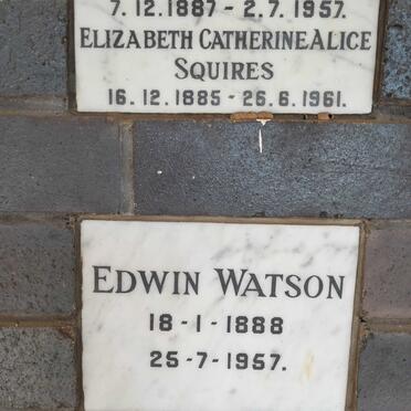 WATSON Edwin 1888-1957