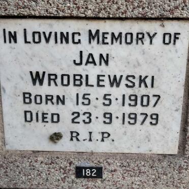 WROBLEWSKI Jan 1907-1979
