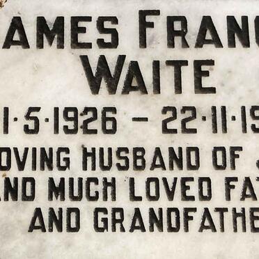 WAITE James Francis 1926-1990