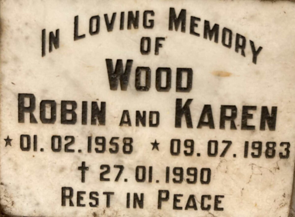 WOOD Robin 1958-1990 :: WOOD Karen 1983-1990