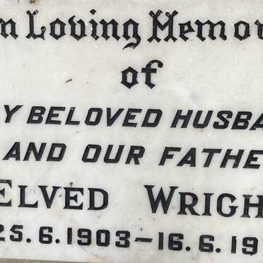 WRIGHT Elved 1903-1971