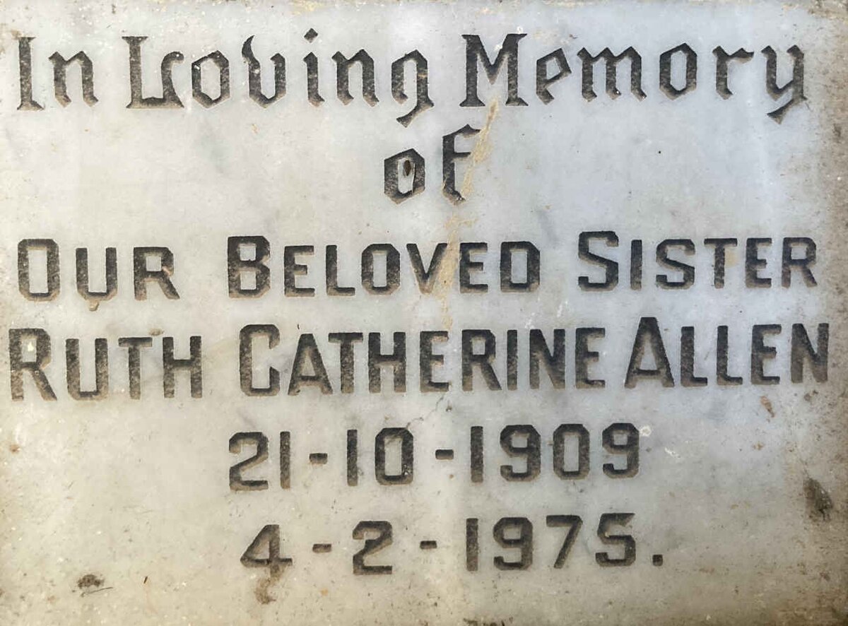 ALLEN Ruth Catherine 1909-1975