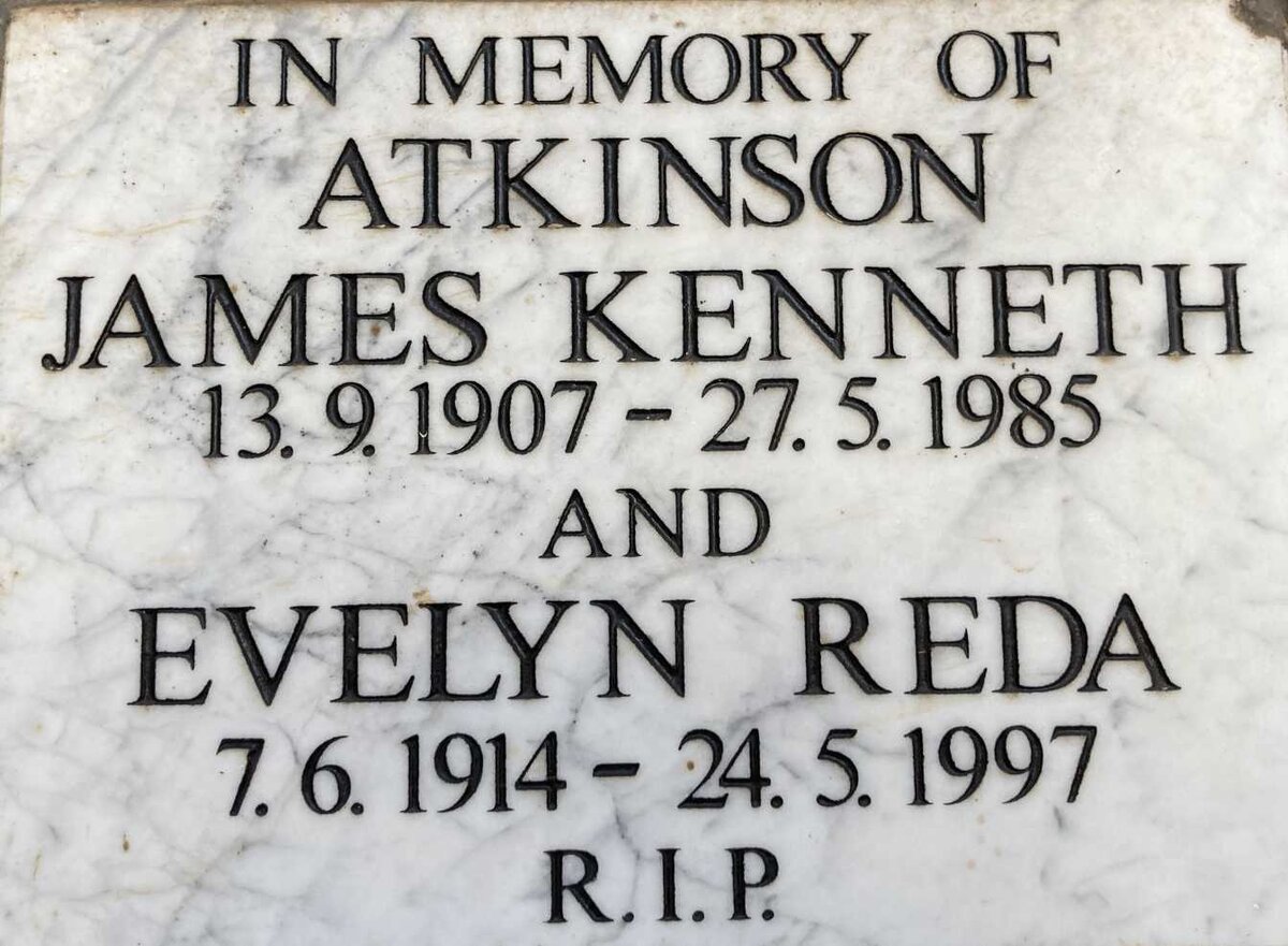 ATKINSON James Kenneth 1907-1985 & Evelyn Reda 1914-1997