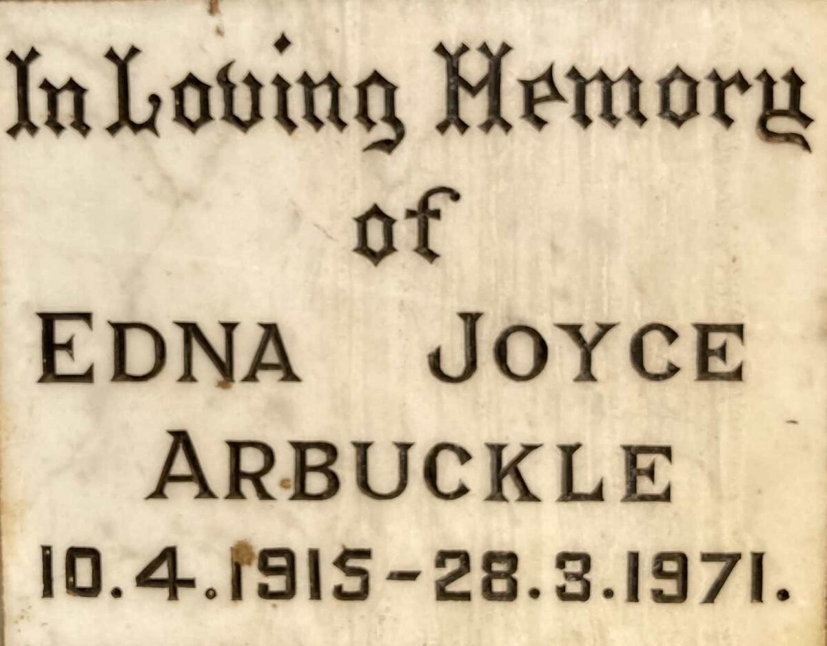 ARBUCKLE Edna Joyce 1915-1971