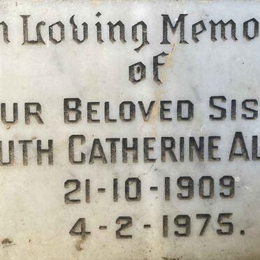 ALLEN Ruth Catherine 1909-1975