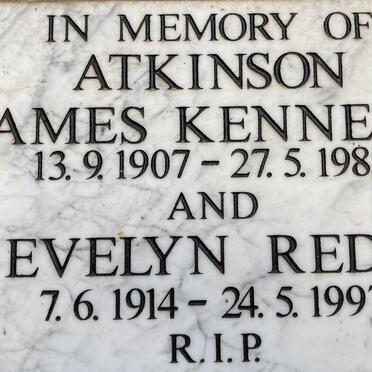 ATKINSON James Kenneth 1907-1985 & Evelyn Reda 1914-1997