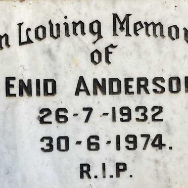ANDERSON Enid 1932-1974