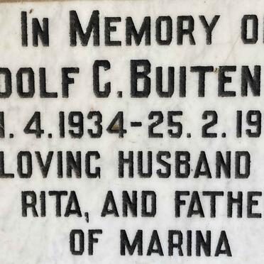 BUITENDAG Adolf C. 1934-1994