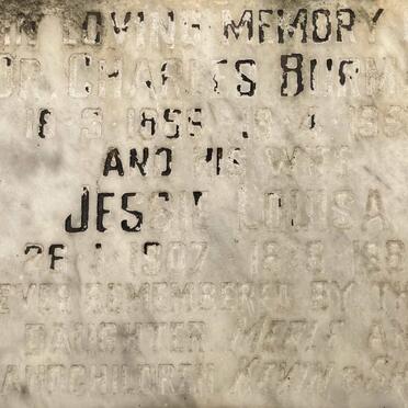 BURMAN Charles 1888-1958 & Jessie Louisa 1907-1988