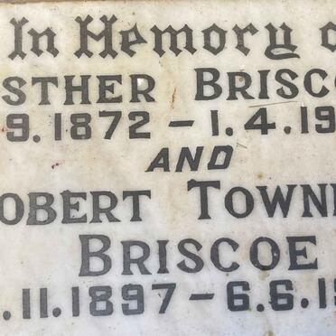 BRISCOE Esther 1872-1963 :: BRISCOE Robert Townley 1897-1971 