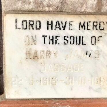 BASSAGE Harry James 1916-1984