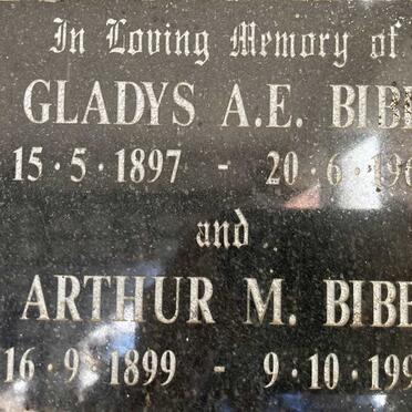 BIBB Arthur M. 1899-1995 & Gladys A.E. 1897-1961