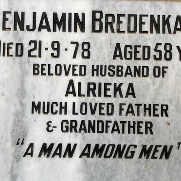 BREDENKAMP Benjamin -1978