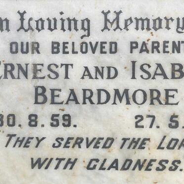 BEARDMORE Ernest -1959 & Isabel -1960