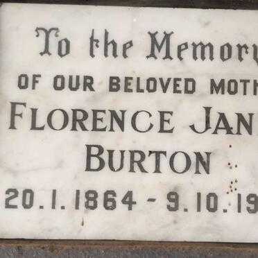 BURTON Florence Janet 1864-1955