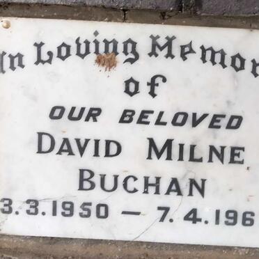 BUCHAN David Milne 1950-1967