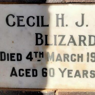BLIZARD Cecil H.J. -1951