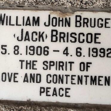 BRISCOE William John Bruges 1906-1992
