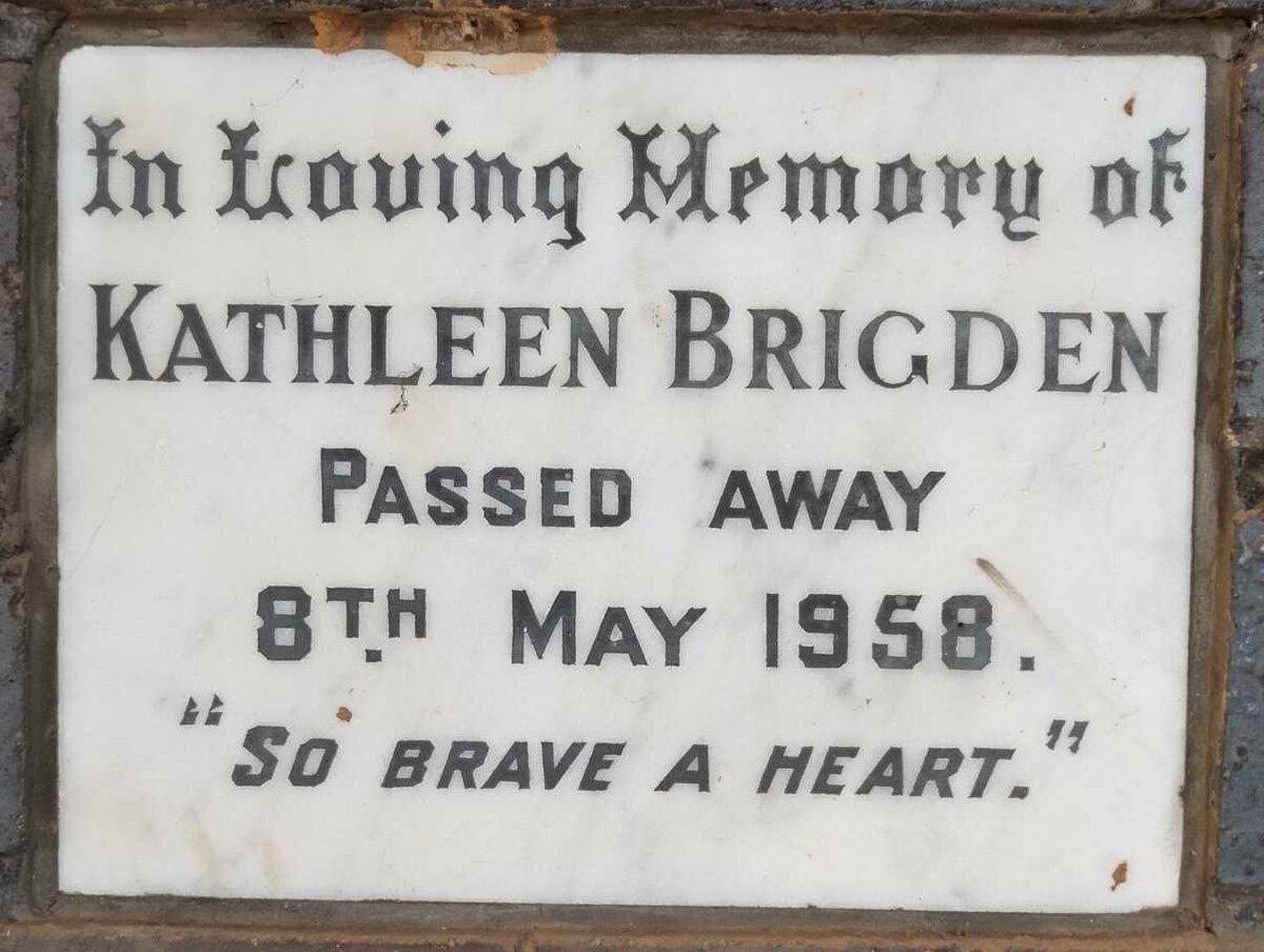 BRIGDEN Kathleen -1958