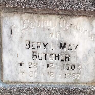BUTCHER Beryl May 1904-1987