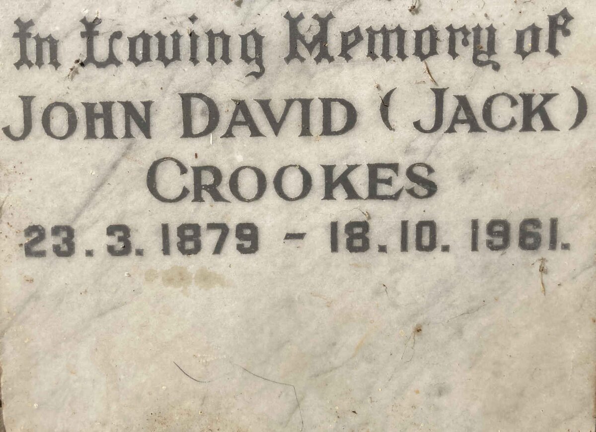 CROOKES John David 1879-1961