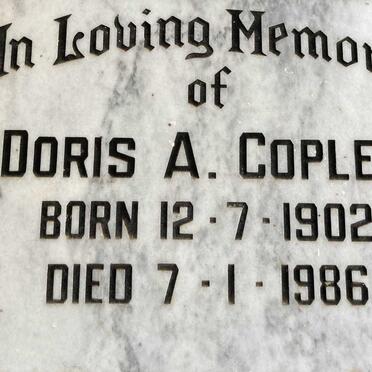 COPLEY Doris A. 1902-1986
