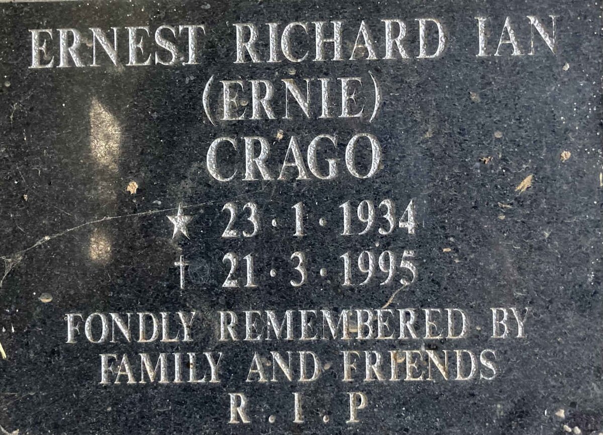 CRAGO Ernest Richard Ian 1934-1995
