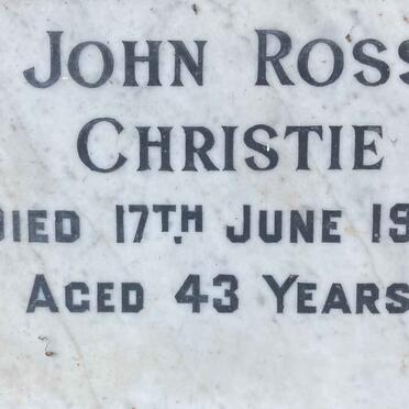 CHRISTIE John Ross -1954