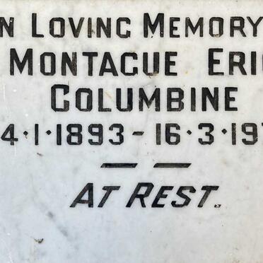 COLUMBINE Montague Eric 1893-1975