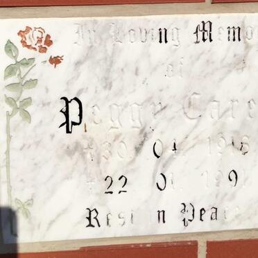 CAREY Peggy 1918-1991