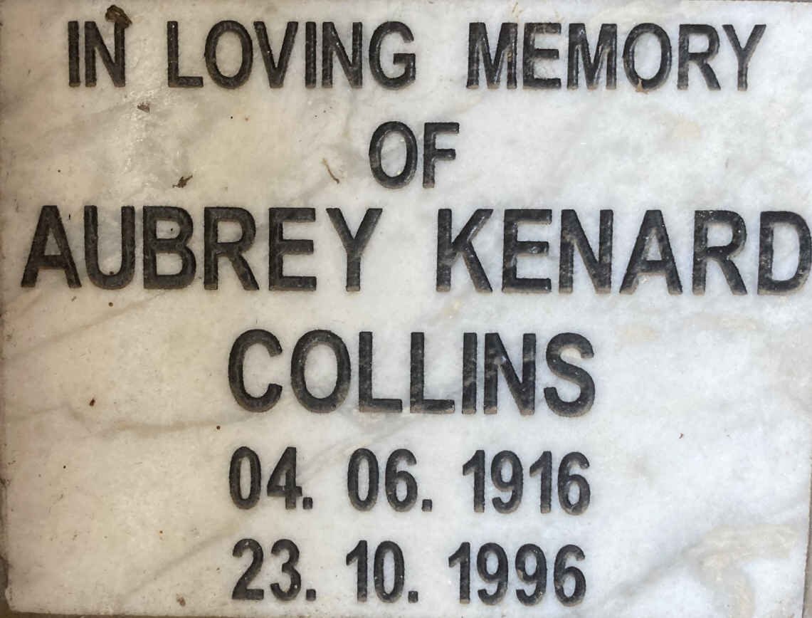COLLINS Aubrey Kenard 1916-1996